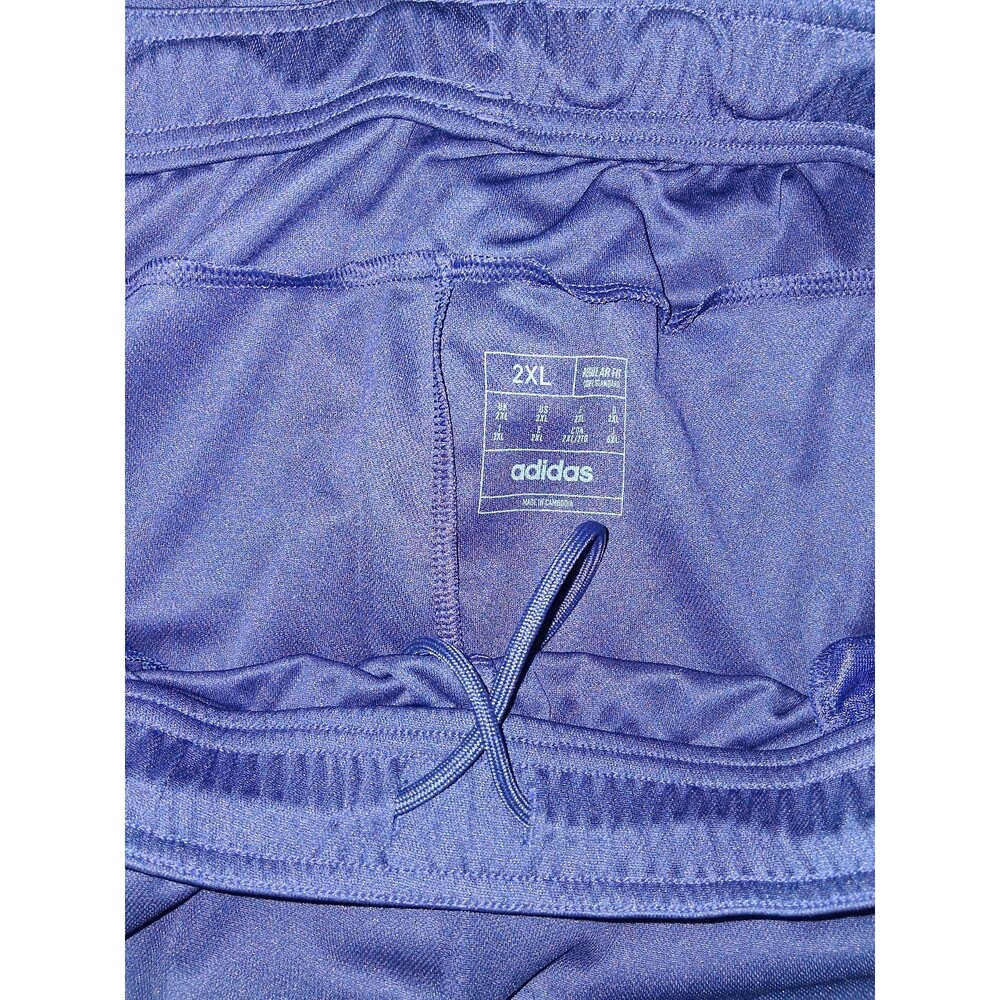 NEW! Men's Adidas Train Essentials Piquè 3-Stripes Training Shorts, Blue 2XL - Picture 8 of 8